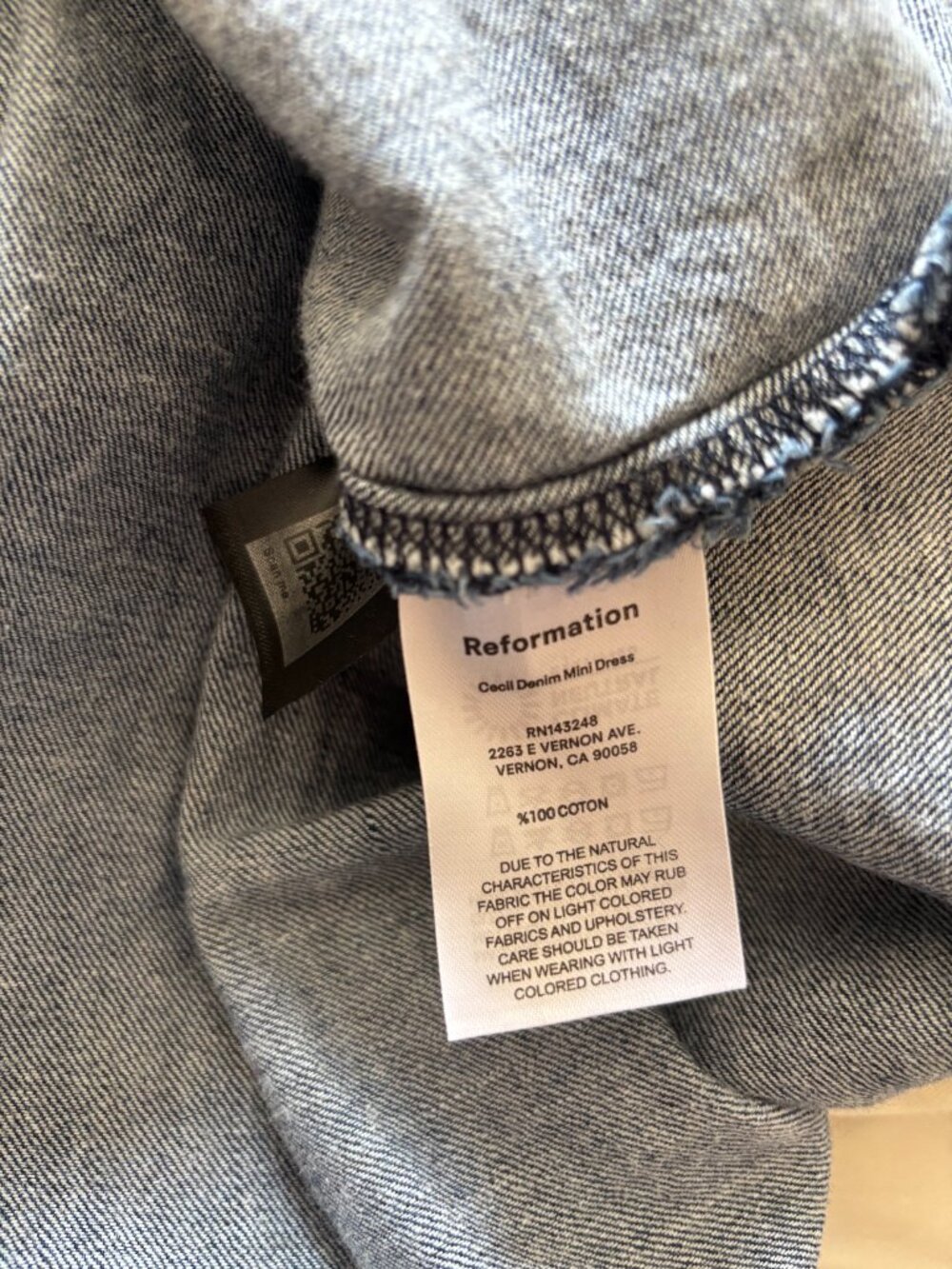 Reformation Cecil Denim Minidress - Picture 5 of 5